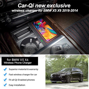 CarQiWireless Wireless Phone Charger for BMW X5 2014-2018,