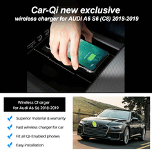 Load image into Gallery viewer, CarQiWireless Wireless Charger for Audi A6 S6 (C8) 2018-2019, Special Phone Charging Accessories