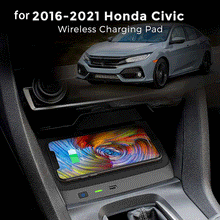 Load image into Gallery viewer, CarQiWireless Wireless Charger for Honda Civic 2016-2021, Honda Civic Hatchback Si Coupe Type R, LHD Verison