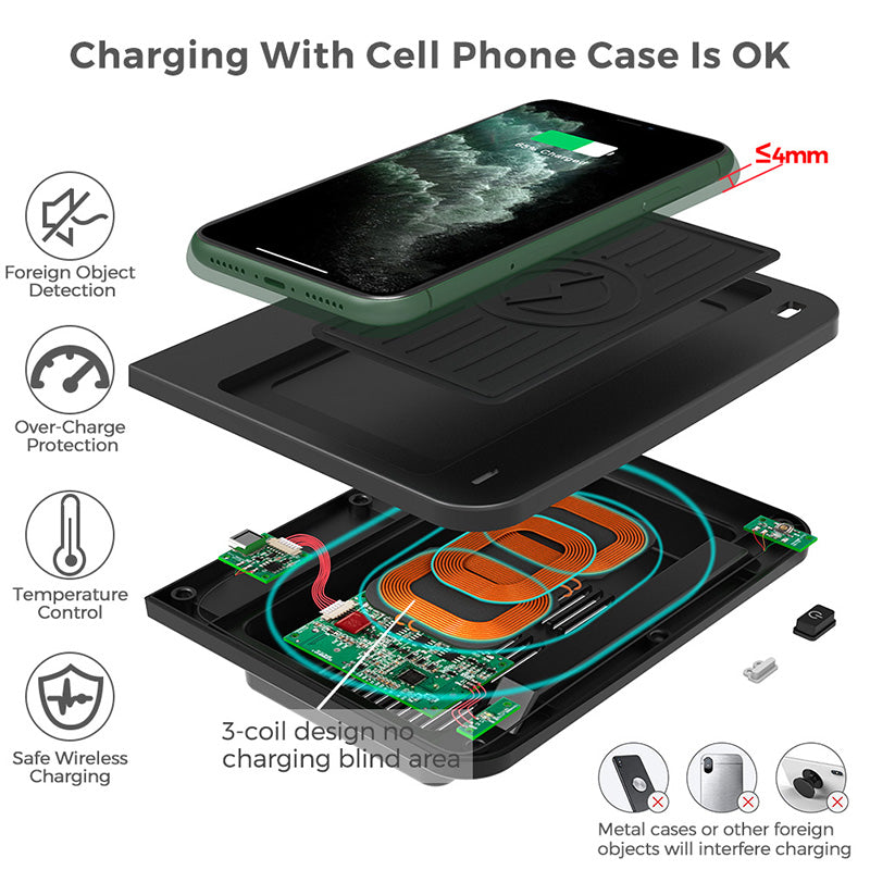 audi phone box with wireless charging and signal booster CarQiWireless Wireless Charging Pad for Audi Q5 SQ5 (MKII) Wireless Phone Charger 2020 2019 2019 2017 2016 – Car Qi Wireless