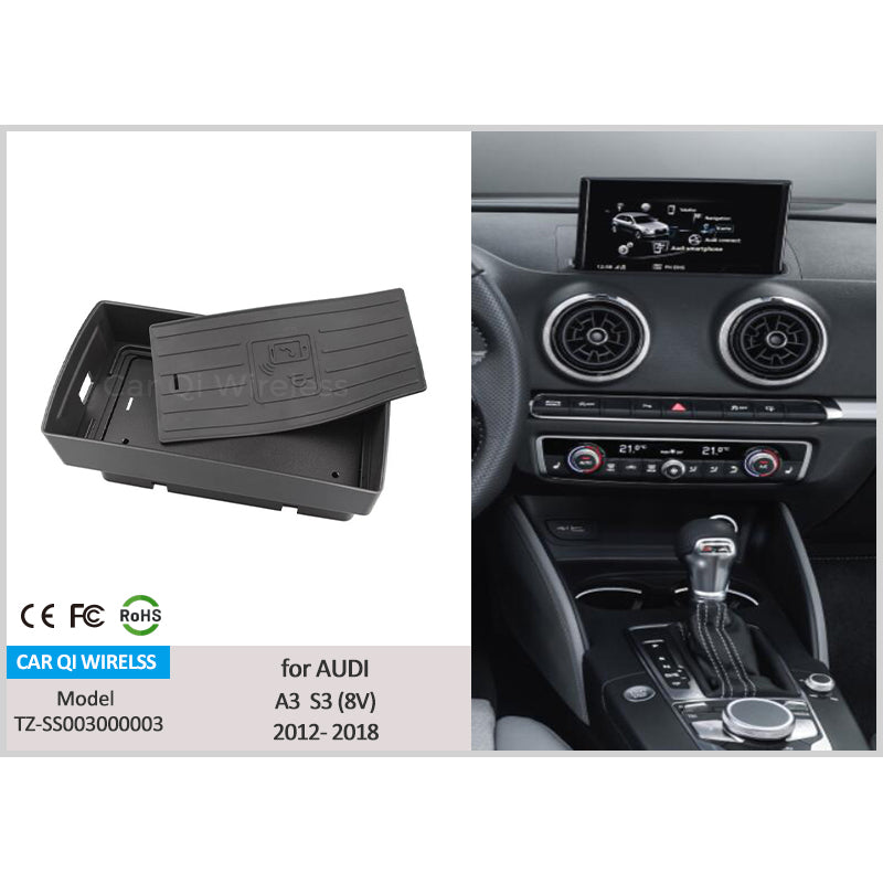 CarQiWireless Wireless Charger for Audi A3 2020 2019 2018 2017 2016 2015 2014