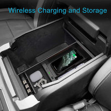 Load image into Gallery viewer, CarQiWireless Wireless Charger Center Console Organizer Box for Ford F150 2009-2023