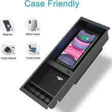 Load image into Gallery viewer, CarQiWireless Wireless Charger Center Console Organizer Box for Ford F150 2009-2025