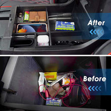 Load image into Gallery viewer, CarQiWireless Wireless Charger Center Console Organizer Tray for Toyota Tundra 2014-2019 2020 2021,  Insert Full Size Tray With Wireless Charging Pad for Toyota Tundra Accessories, Storage Box for Tundra