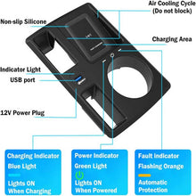 Load image into Gallery viewer, CarQiWireless Wireless Charger for Audi Q3 2019-2022, Q3L Sportback Accessories 2020-2022, Wireless Charging Pad Center Console Organizer for Audi