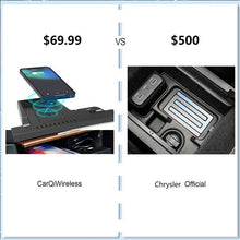 Load image into Gallery viewer, CarQiWireless Wireless Charger for Chrysler 300 Accessories, Wireless Charging Pad Center Console Organizer for Chrysler 300C 2011-2022