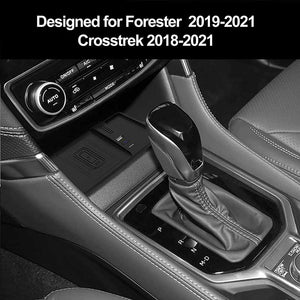 CarQiWireless Wireless Charger for Subaru Forester 2019-2022, Center Console Organizer Wireless Charging Pad for Subaru Crosstrek 2018-2021