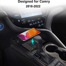 Load image into Gallery viewer, CarQiWireless Wireless Phone Charging for Camry XSE SE TRD LE XLE Hybrid Nightshade  2018 2019 2020 2021 2022