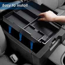 Load image into Gallery viewer, CarQiWireless Wireless Charger Center Console Organizer Tray for Toyota Tundra 2014-2019 2020 2021,  Insert Full Size Tray With Wireless Charging Pad for Toyota Tundra Accessories, Storage Box for Tundra