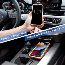 Load image into Gallery viewer, CarQiWireless Wireless Charger for Audi A4 (B9) A5 S4 S5 A4 Allroad A4 Quattro 2018-2022, Wireless Charging Pad Center Console Organizer for Audi A4 A5 Accessories 2022 2021 2020 2019 2018