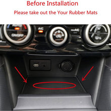 Load image into Gallery viewer, CarQiWireless Wireless Charger for Subaru Forester 2019-2022, Center Console Organizer Wireless Charging Pad for Subaru Crosstrek 2018-2021
