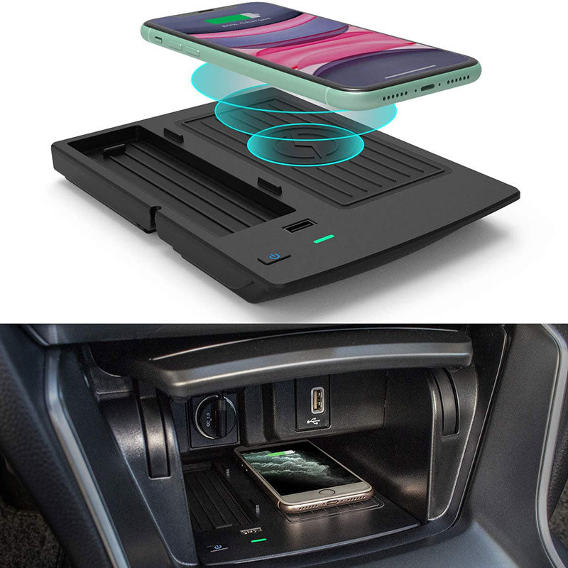 Car QI Wireless Phone Charger Non-Slip Pad Mat Fast Charging For