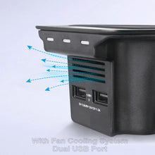Load image into Gallery viewer, CarQiWireless Wireless Charging Pad with Cooling Fan for Volvo XC90 XC60 S60