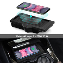 Load image into Gallery viewer, wireless charger for bmw x3 x4 accessory