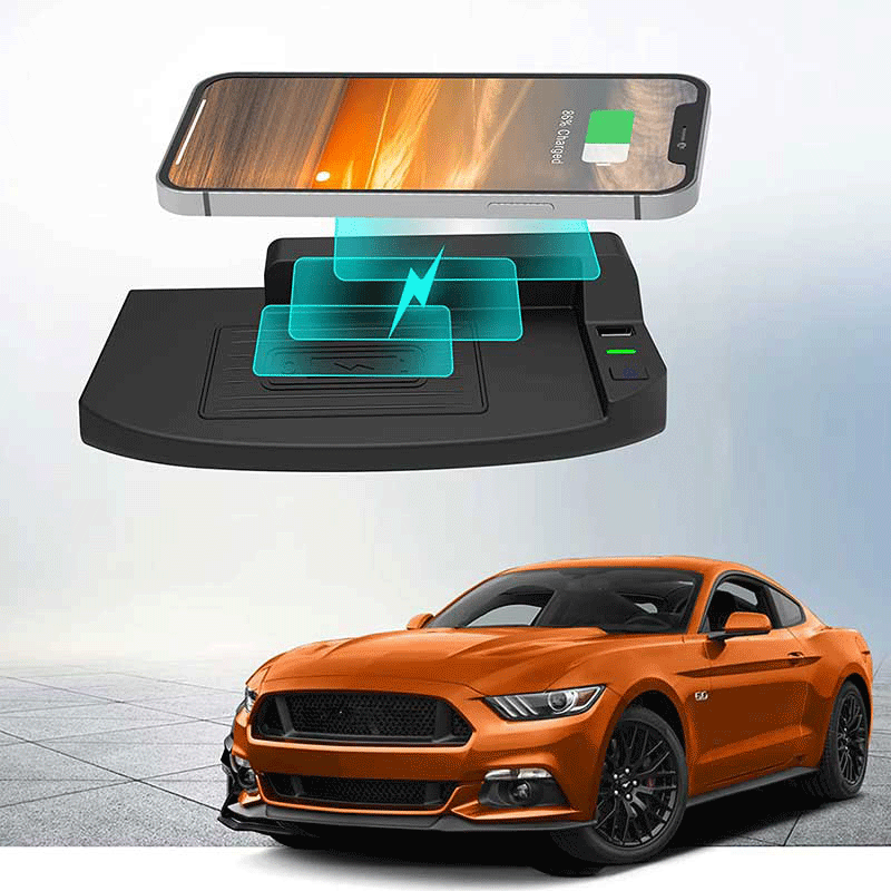 LSXEL porta cellulare da auto Compatibile con ford mustang accessories Supporto per telefono 2015 2016 2017 2018 2019 2020 2021 2022 2023 (FOR mustang 2015-2023