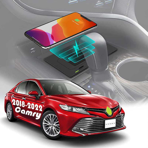 CarQiWireless Wireless Phone Charging for Camry XSE SE TRD LE XLE Hybrid Nightshade  2018 2019 2020 2021 2022