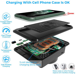 CarQiWireless Wireless Charger for Land Rover Discovery Sport 2015-2019