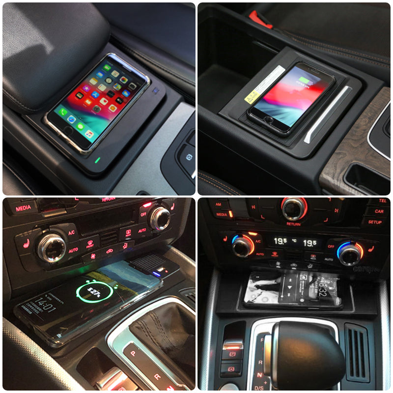 Wireless Phone Charger für Audi Q5 SQ5 2023 2022 2021 2020 2019 2018  Mittelkonsole Wireless Charging Pad Matte für Audi Q5 SQ5 Zubehör  Innenraum: : Elektronik & Foto
