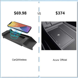 CarQiWireless Honda Wireless Phone Charger Acura Center Console, Charging Pad Mat for RDX 2019-2023