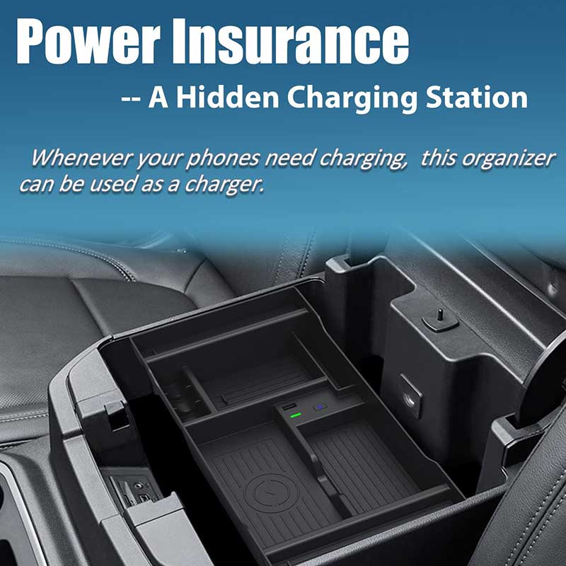 CarQiWireless Wireless Charger Center Console Organizer Tray for