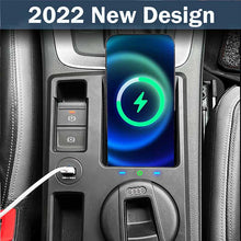 Load image into Gallery viewer, CarQiWireless Wireless Charger for Audi Q3 2019-2022, Q3L Sportback Accessories 2020-2022， Wireless Charging Pad Center Console Organizer for Audi