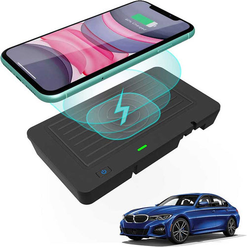 CarQiWireless Wireless Charger for BMW 3 Series G20 2019 2020 2021 BMW 4 Series G22 2021, Wireless Phone Charging Pad Mat Accessories for BMW 330i/330i xDrive/M340i/330e