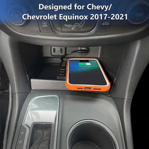 CarQiWireless Wireless Charger for Chevy Equinox 2022 2021 2020 2019 2018, for Chevrolet Equinox L, LT, LS, Premier, RS.