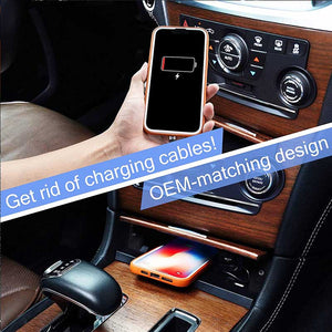 CarQiWireless Wireless Charger for Chrysler 300 Accessories, Wireless Charging Pad Center Console Organizer for Chrysler 300C 2011-2022