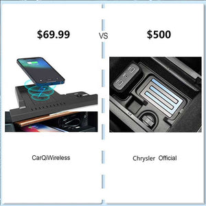 CarQiWireless Wireless Charger for Chrysler 300 Accessories, Wireless Charging Pad Center Console Organizer for Chrysler 300C 2011-2022