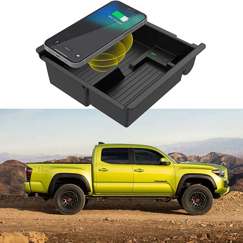 CarQiWireless Wireless Charger Pad for Toyota Tacoma Offroad TRD PRO 2016-2022