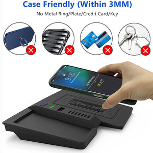 CarQiWireless Wireless Charger for Subaru Crosstrek Accessories 2018-2022, Wireless Charging Pad Center Console Organizer for Subaru Crosstrek Accessories 2022 2021 2020 2019 2018