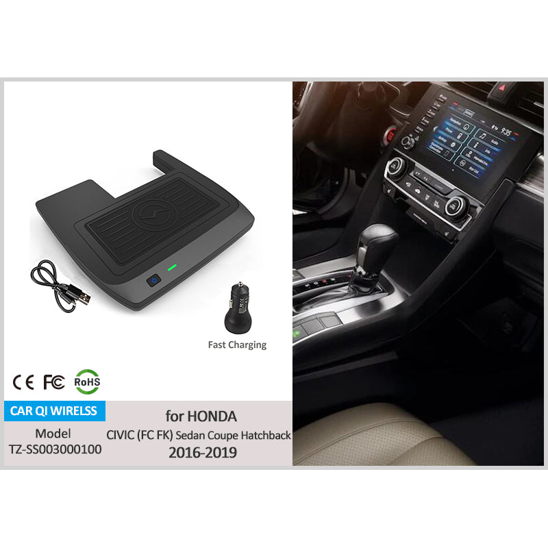 CarQiWireless Wireless Charger for Honda Civic 2016-2021, Honda