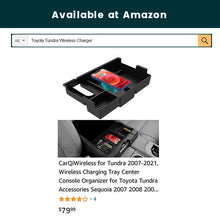 Load image into Gallery viewer, CarQiWireless Wireless Charger for Toyota Tundra &amp; Sequoia 2007-2021