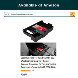 CarQiWireless Wireless Charger for Toyota Tundra & Sequoia 2007-2021