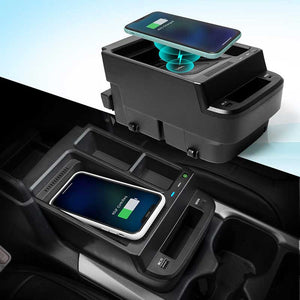 CarQiWireless Multifunctional Center Console Organizer for Honda, Wireless Charger for Honda CRV Accessories 2017-2022